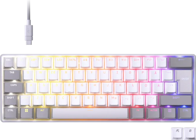 Tastatura Mecanica Corsair Clipper PRO MINI 60, USB, Alb, EN US