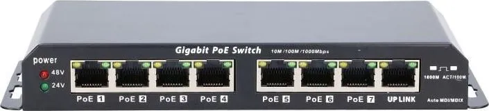 Switch Extralink Kratos Gigabit, 8 porturi, PoE