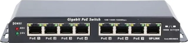 Switch Extralink Kratos Gigabit, 8 porturi, PoE