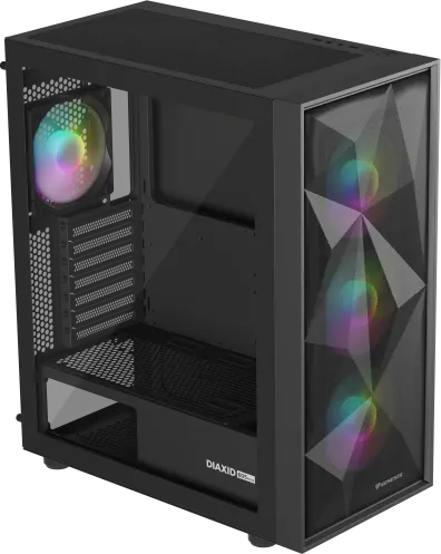 Carcasa Genesis Diaxid 605 ARGB, Mid Tower, Black