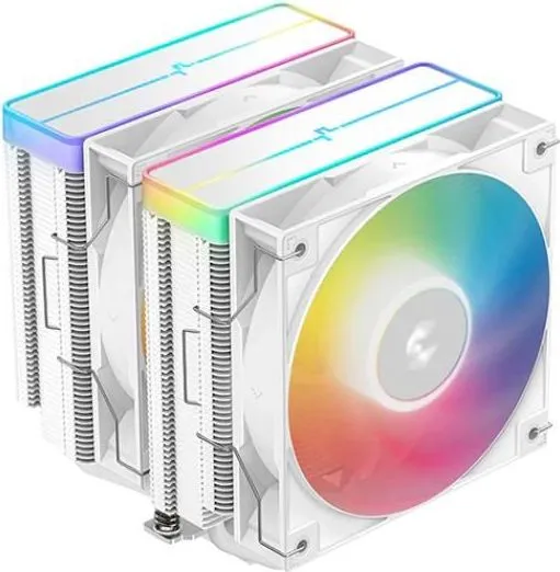 Cooler Procesor Deepcool AG620 WH ARGB V2, Aer, 12 cm, 2 ventilatoare, aRGB