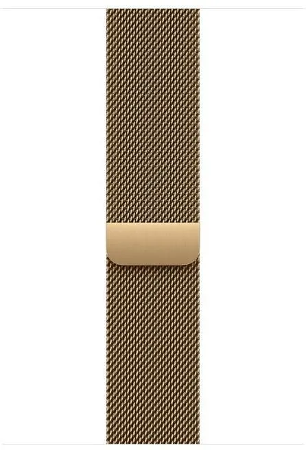 Curea pentru Apple Watch 46mm Radiant Gold Milanese Loop - M/L