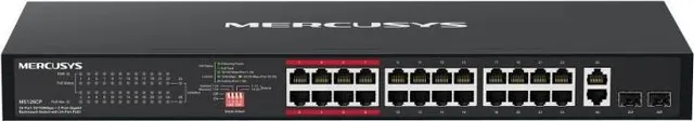 Ethernet Switch Mercusys MS126CP, Gigabit, Poe