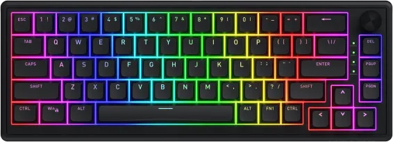 Tastatura Mecanica Gaming Hator Skyfall 65 Wired, RGB, USB, Negru