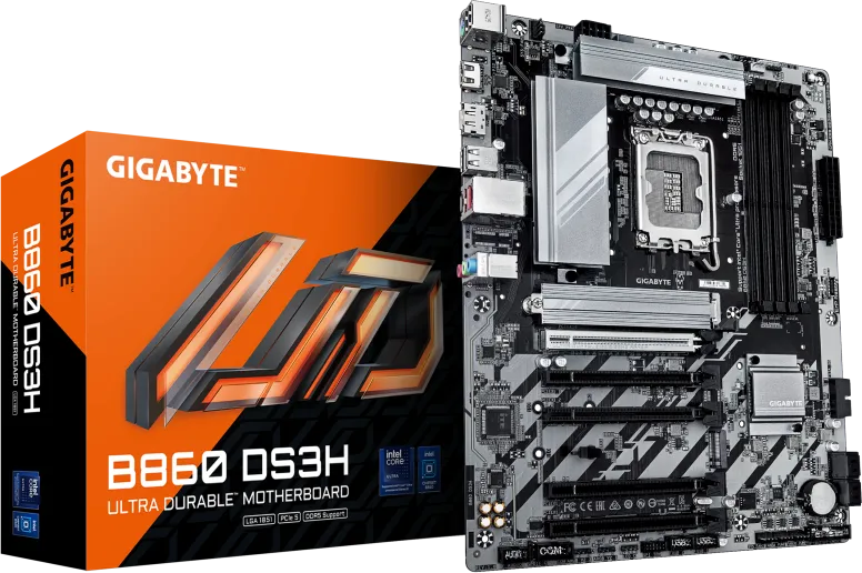 Placa de baza Gigabyte B860 DS3H, Socket 1851, DDR5, ATX