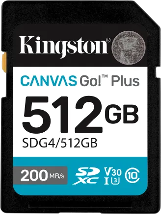 Card de Memorie SD Kingston 512GB Canvas GO plus CL 10