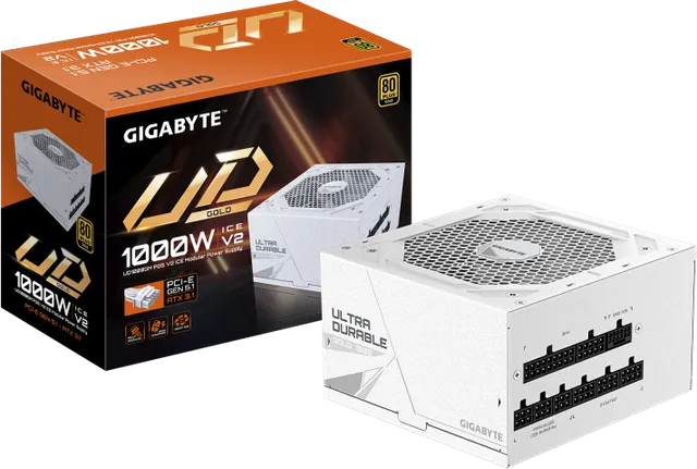 Sursa Gigabyte UD1000GM PG5 V2 ICE, 80+ Gold, 1000W