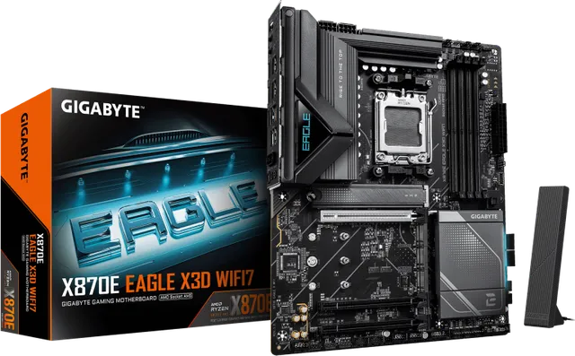 Placa de baza Gigabyte X870E Eagle X3D WIFI7, Socket AM5, DDR5, ATX