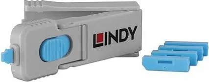 Blocator port Lindy 40324, DisplayPort/ DisplayPort, Albastru