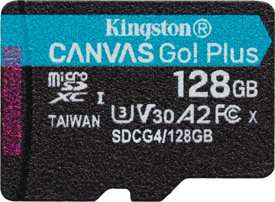 Card de memorie Kingston Canvas Go! Plus Micro-SDXC, 128 GB, Clasa 10