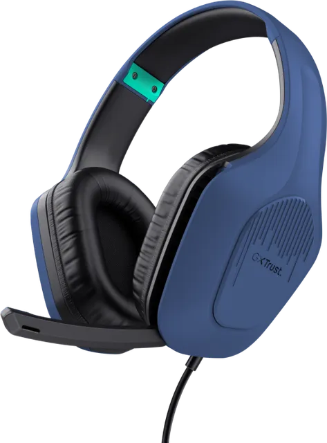 Casti Gaming Head-band Trust GXT 415B Zirox, Wired, Albastru