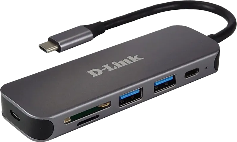 USB-C hub D-LINK DUB-2325, USB Type-C, Gri