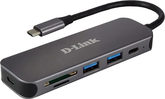 USB-C hub D-LINK DUB-2325, USB Type-C, Gri