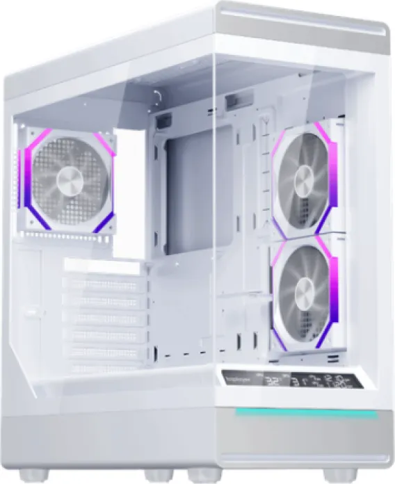 Carcasa 1STPLAYER WD8-WH, RGB, Mid Tower, White