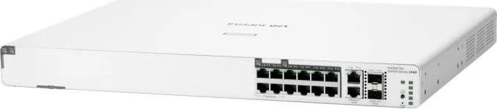 HPE Networking Instant On Switch 8p Gigabit CL4 4p SR2.5G CL6 PoE 2p 10GBT 2p SFP+ 480W 1960