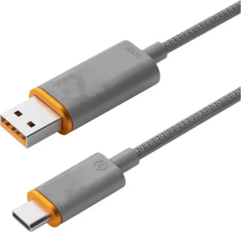 Cablu SCUF, USB C/ USB C, 3.6 m, Gri