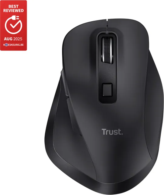 Mouse Wireless Trust Fyda, 2400 dpi, negru (TR-25708)