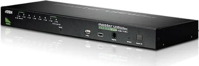 Switch KVM Aten Raft pentru montat echipamente 1U Neg