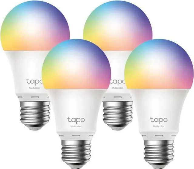 Smart Wi-Fi Light Bulb, Multicolor, 4-Pack SPEC: 2.4 GHz, IEEE 802.11b/g/n, E27 Base, 220–240 V, 50/60 Hz