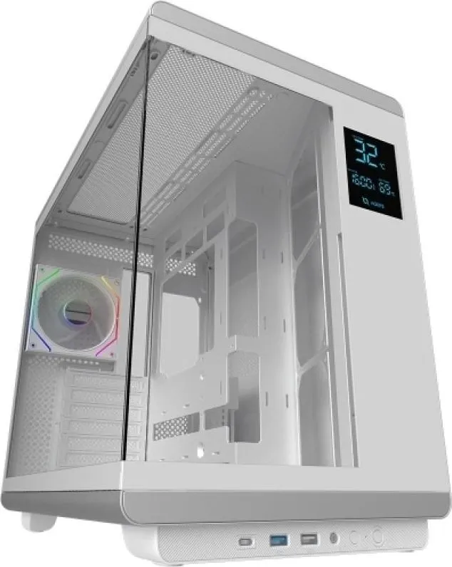 Carcasa Aqirys Electra Draco, RGB, Mid Tower, White
