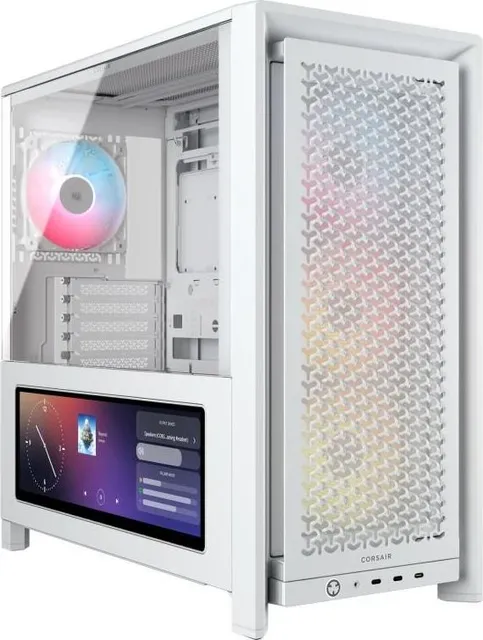 Carcasa Corsair Frame 4000D LCD RS ARGB, Mid Tower, White