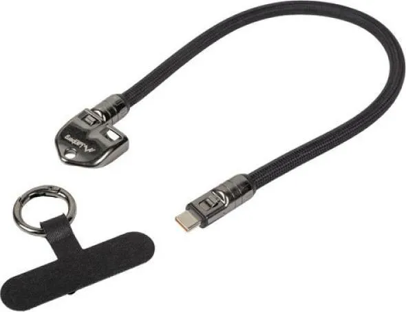 Cablu USB Lanberg CA-CMCM-10LN-0003-BK, USB C/ USB C, 0.3 m, Negru