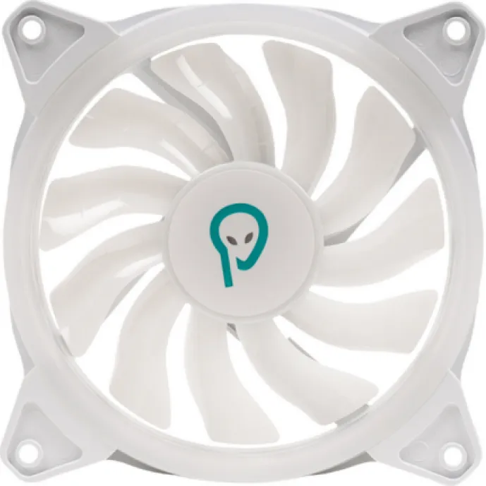 Ventilator Carcasa Spacer SPFC-120-WH-ARGB, 12 cm, 1200 rpm, ARGB