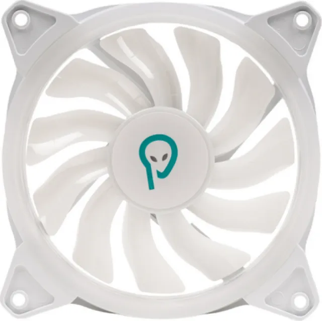 Ventilator Carcasa Spacer SPFC-120-WH-ARGB, 12 cm, 1200 rpm, ARGB