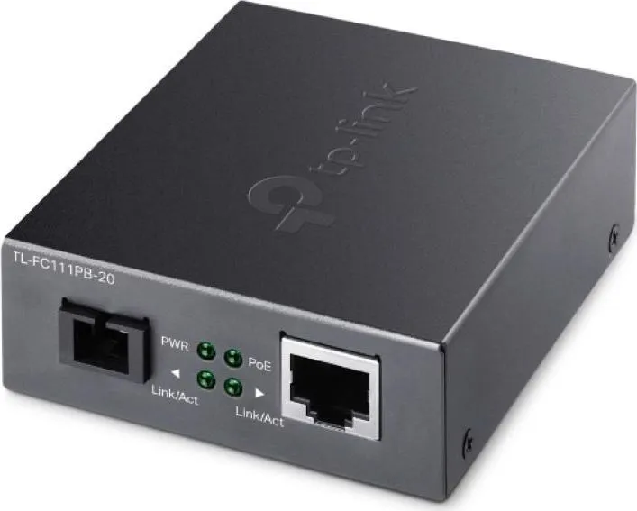 Omada 10/100 Mbps RJ45 to 100 Mbps Single-mode SC WDM Bi-Directional Fiber Converter With 1-Port