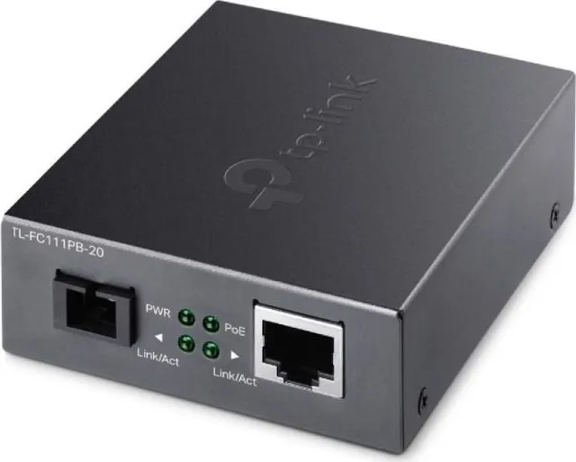 Omada 10/100 Mbps RJ45 to 100 Mbps Single-mode SC WDM Bi-Directional Fiber Converter With 1-Port
