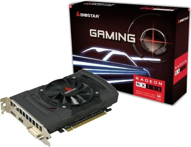 Placa video Biostar Radeon RX 550, 4GB GDDR5, PCI Express 3.0, 128bit