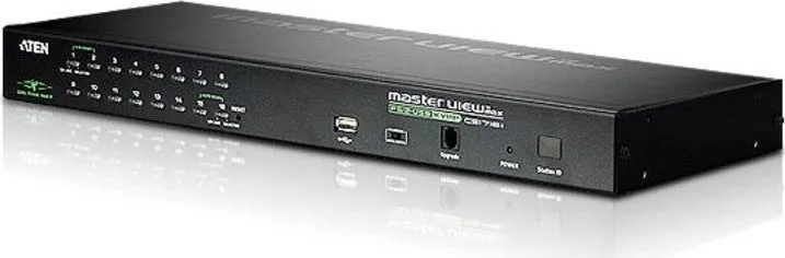 Switch KVM Aten, Raft pentru montat echipamente 1U Negru