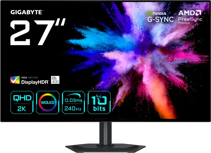 Monitor Gaming Gigabyte GO27Q24G, 27", 2560 x 1440 pixeli, Black