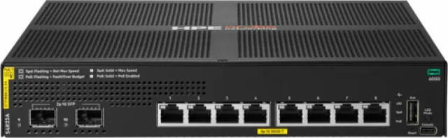 Switch HPE Aruba CX 6000 S4R23A, Gigabit, 8 porturi, PoE