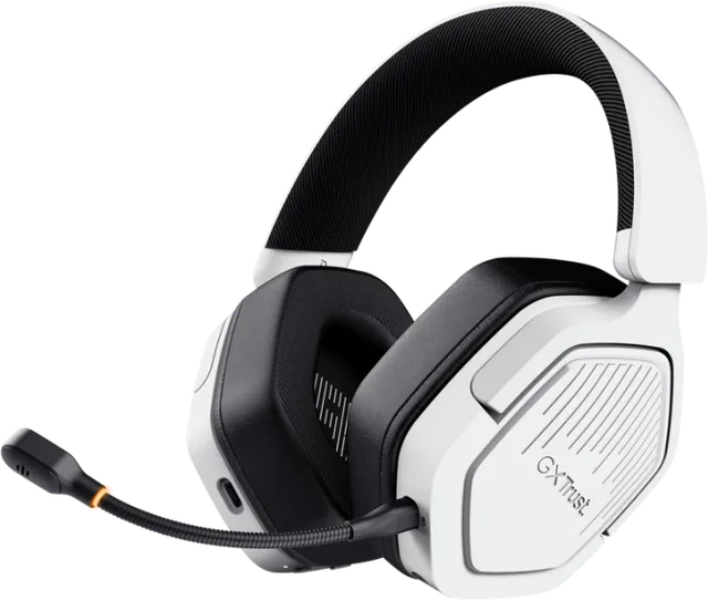Casti Gaming Head-band Trust GXT 493PS Carus, Wireless/Wired, Alb