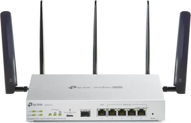 Omada Pro 4G+ Cat6 AX3000 Gigabit VPN Router
