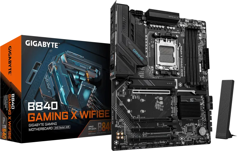 Placa de baza Gigabyte B840 Gaming X WIFI6E, Socket AM5, DDR5, ATX