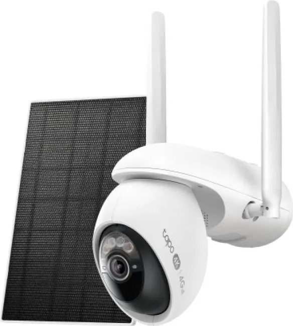 Solar-Powered Pan/Tilt Wi-Fi/4G LTE Security Camera Kit TP Link, 1/2.7" Progressive Scan CMOS Starlight Sensor