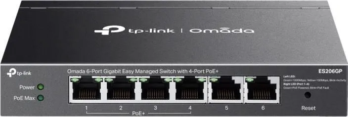 Switch TP-Link Omada ES206GP, Gigabit, 6 porturi