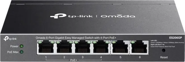 Switch TP-Link Omada ES206GP, Gigabit, 6 porturi