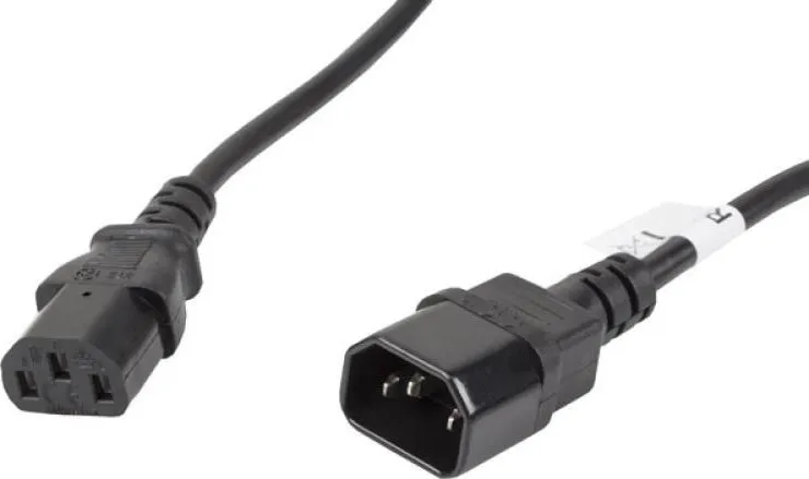 Cablu Lanberg CA-C13E-11CC-0050-BK, C13/ C14, 5 m, Negru