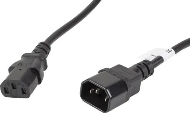Cablu Lanberg CA-C13E-11CC-0050-BK, C13/ C14, 5 m, Negru