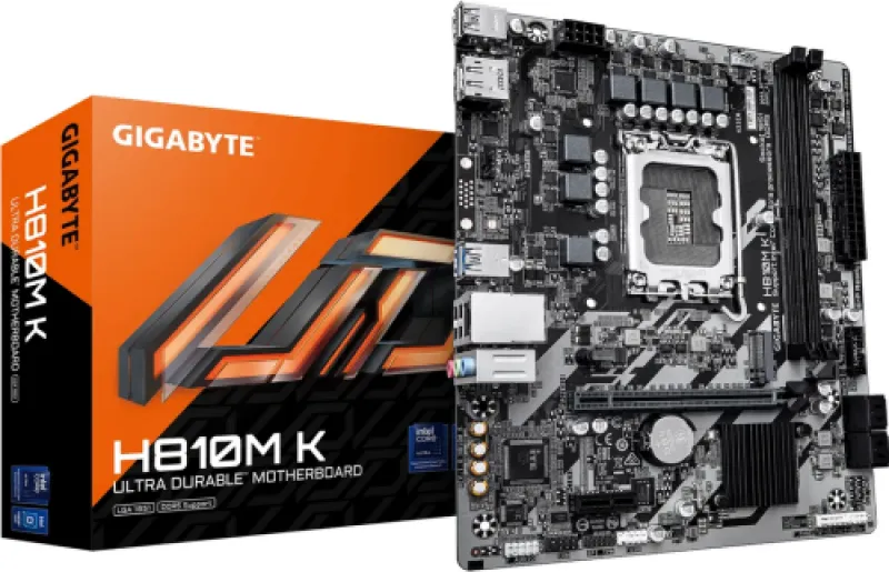 Placa de baza Gigabyte H810M K, LGA 1851, DDR5, mATX