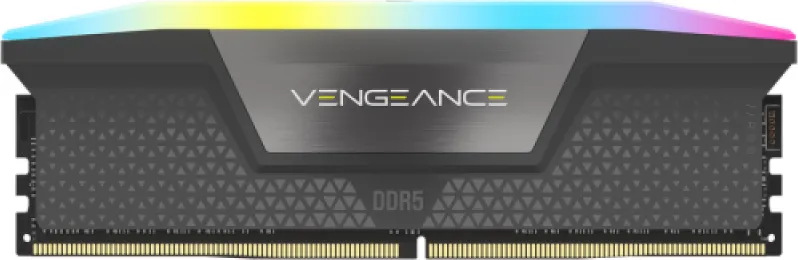 Memorie RAM Corsair Vengeance RGB Black, 16GB DDR5, 6000MHz, CL38