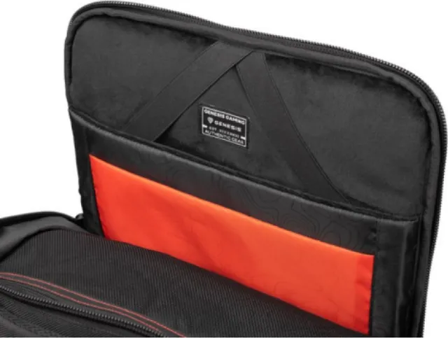 Rucsac laptop Genesis Pallad 570 17.3', capacitate 23 L, material Polyester 1800D, negru