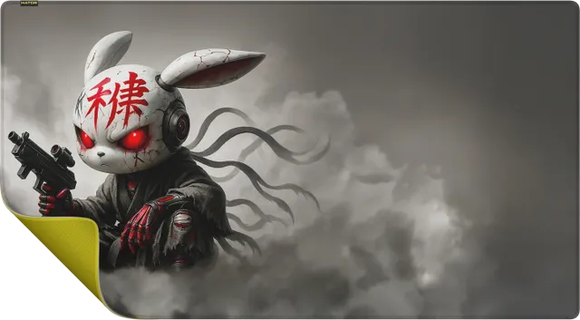 Mousepad Gaming Hator Tonn EVO 3XL Angry bunny, 1000 x 550 mm, Multicolour