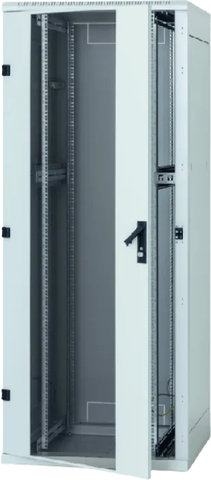 Rack de podea 19 Triton 27U 800x1000mm usa fata sticla panouri laterale/spate detasabile sectiuni pentru