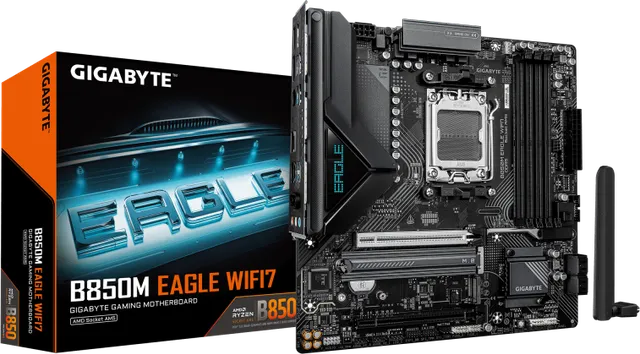 Placa de baza Gigabyte B850M Eagle WIFI7, Socket AM5, DDR5, Micro-ATX