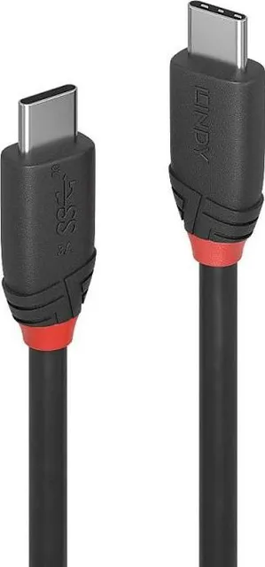 Cablu Lindy USB 3.2 Type C to C, USB C/ USB C, 1.5m, Negru