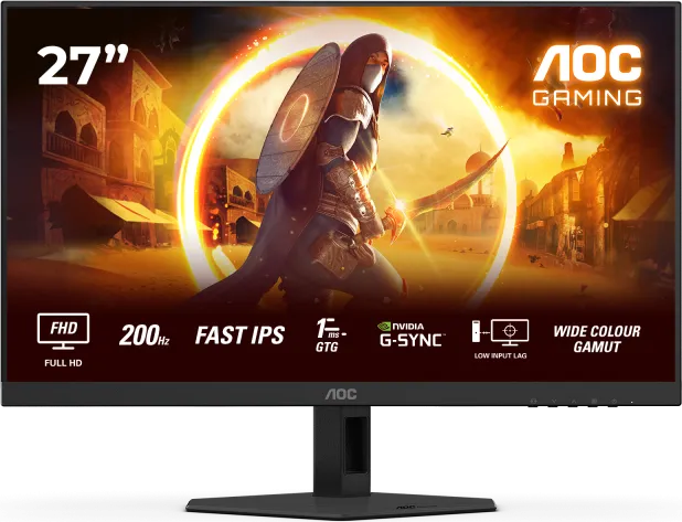 Monitor Gaming AOC 27G4HRE, 27", 1920 x 1080 pixeli, Black, Red